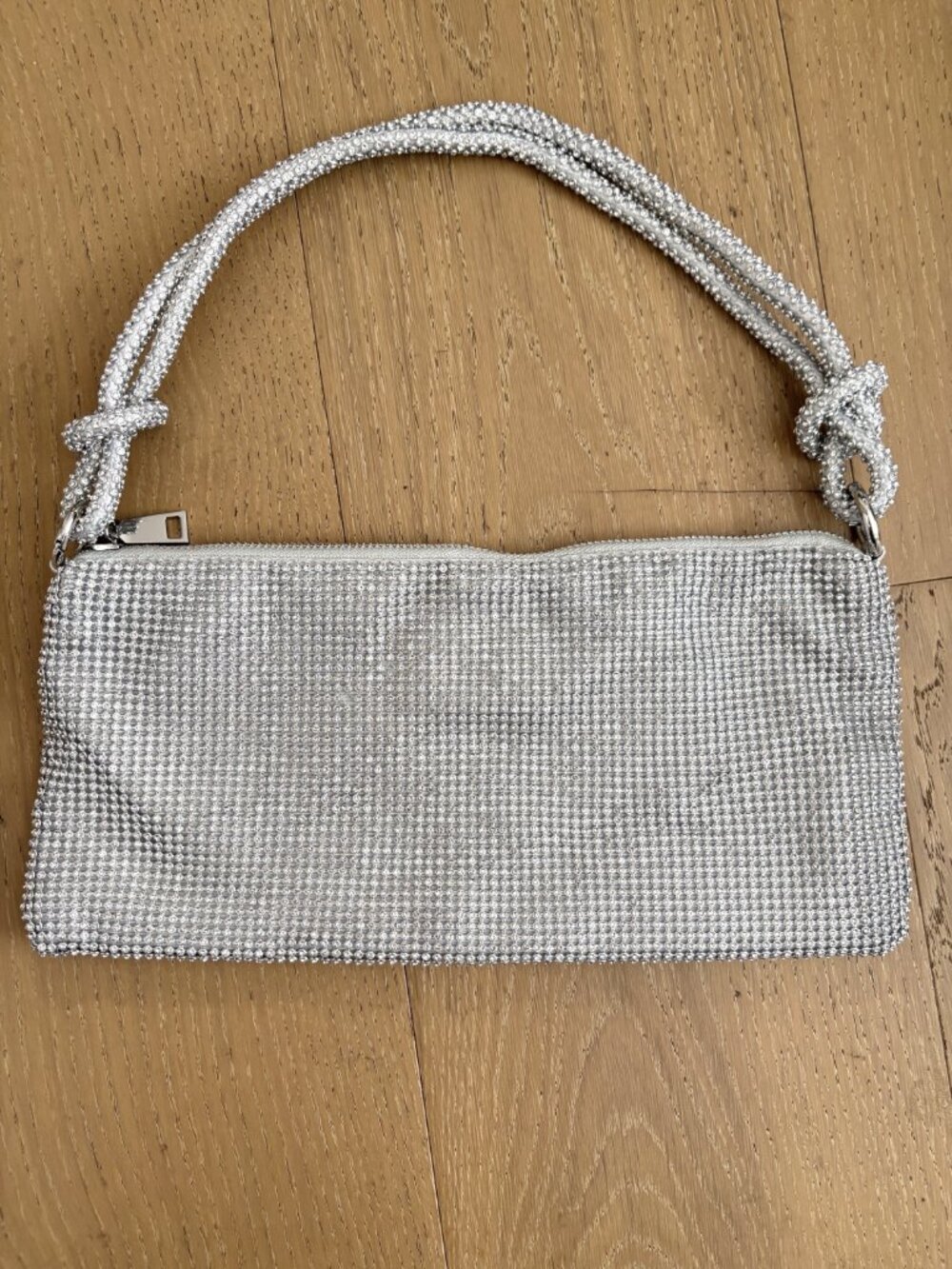 Silver Rhinestone Evening Bag - Picture 3 of 5